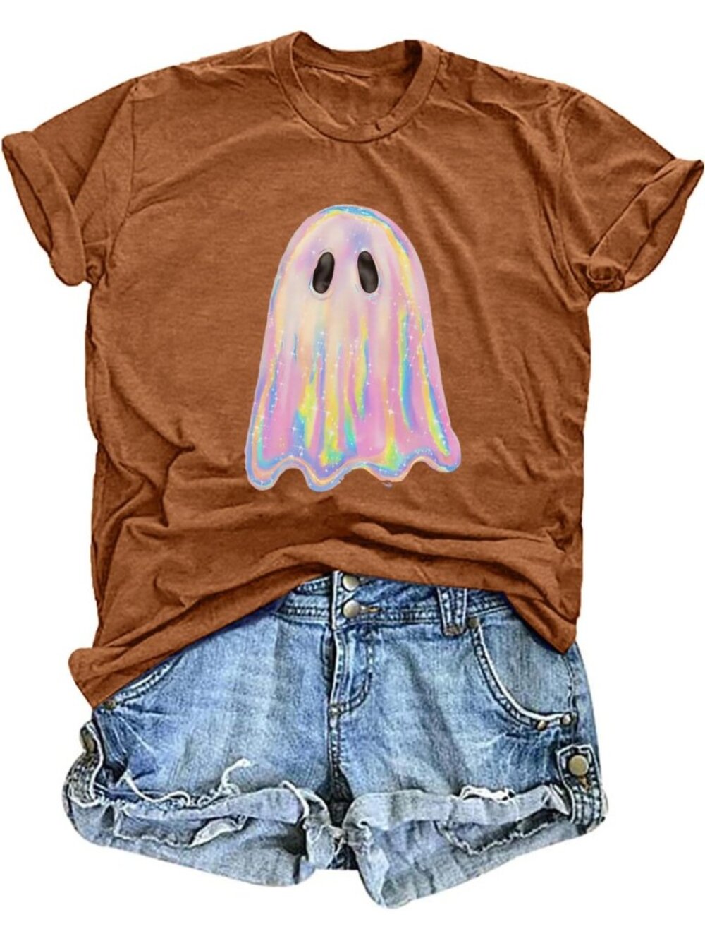 Halloween Shirt for Women Casual Fall Midsummer Witches Gather Tshirt Ghost
